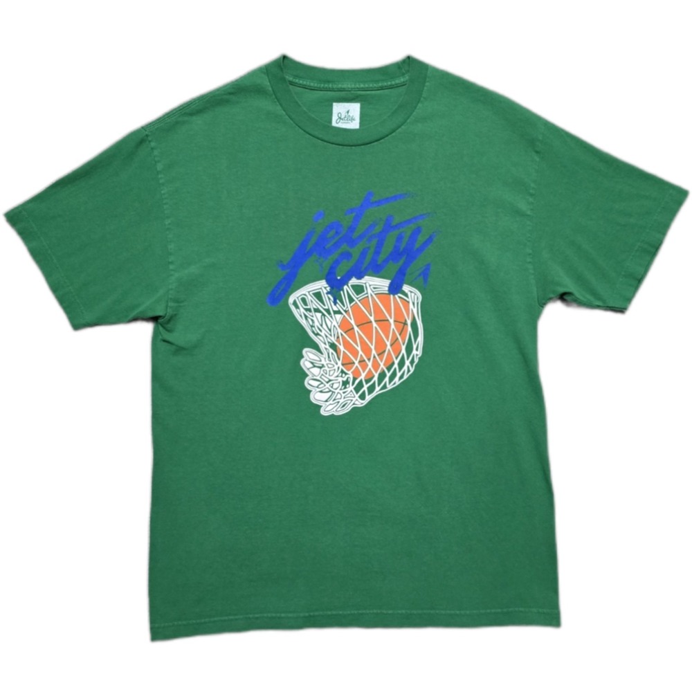 Jet Life Apparel Jet‎ City Curren$y Mens Large Graphic T-Shirt Green Hip Hop Rap